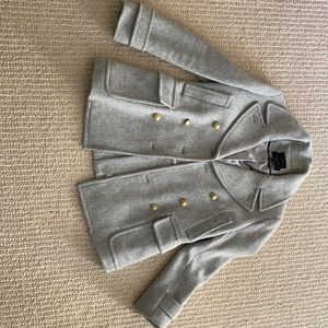 J.Crew stadium cloth pea coat by Nello Gori